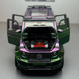 [TOY] 1:32 Mercedes-Brabus 2022 G800 4×4 lila Gradient modellbil Die-Cast