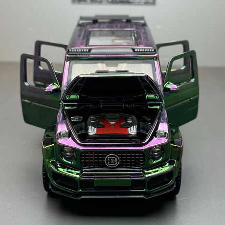 [TOY] 1:32 Mercedes-Brabus 2022 G800 4×4 lila Gradient modellbil Die-Cast