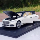 [TOY] 1:32 Mercedes-Maybach 2022 S680 svart vit modellbil Die-Cast