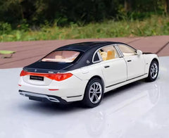 [TOY] 1:32 Mercedes-Maybach 2022 S680 nero bianco modellino di auto Die-Cast