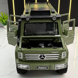 [TOY] 1:32 Mercedes-Unimog 2012 Nomadism U5000 groen modelauto Die-Cast