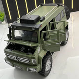 [TOY] 1:32 Mercedes-Unimog 2012 Nomadism U5000 groen modelauto Die-Cast