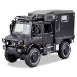 [TOY] 1:32 Mercedes-Unimog 2013 Nomadism U4000 RV Black Model Car Die-Cast