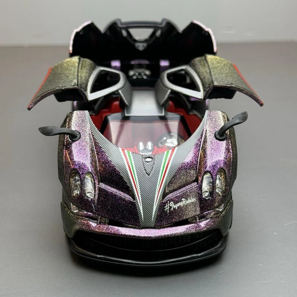 [TOY] 1:32 Pagani 2012 Huayra lila Gradient modellbil Die-Cast