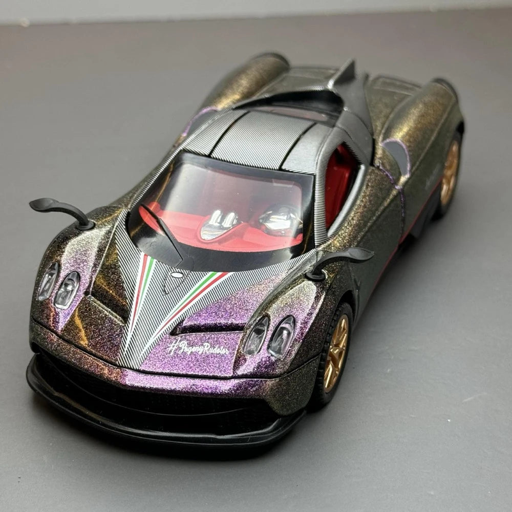 [TOY] 1:32 Pagani 2012 Huayra lila Gradient modellbil Die-Cast
