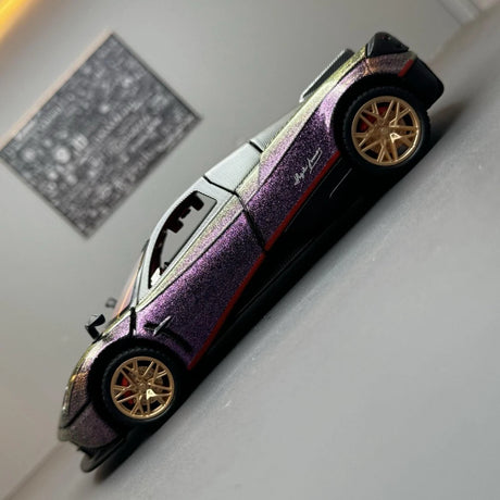 [TOY] 1:32 Pagani 2012 Huayra lila Gradient modellbil Die-Cast