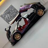 [TOY] 1:32 Pagani 2012 Huayra lila Gradient modellbil Die-Cast