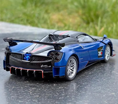 [TOY] 1:32 Pagani 2016 Huayra BC blå modellbil Die-Cast
