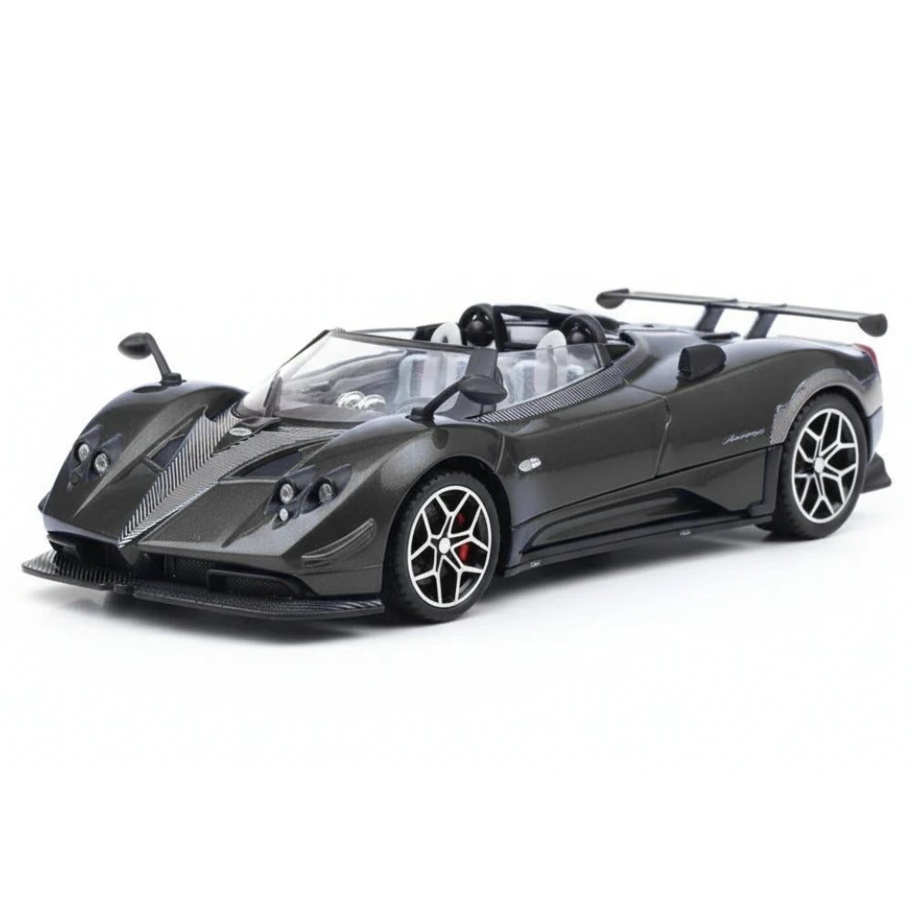 [TOY] 1:32 Pagani 2018 Zonda HP Barchetta svart modellbil Die-Cast