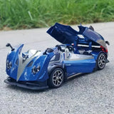 [TOY] 1:32 Pagani 2018 Zonda HP Barchetta blå modellbil Die-Cast