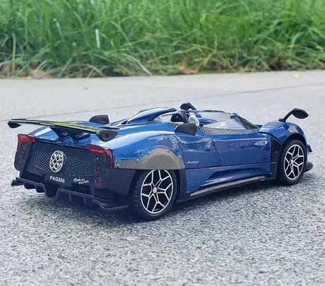 [TOY] 1:32 Pagani 2018 Zonda HP Barchetta blå modellbil Die-Cast