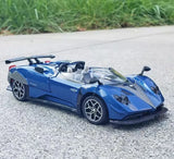 [TOY] 1:32 Pagani 2018 Zonda HP Barchetta blå modellbil Die-Cast