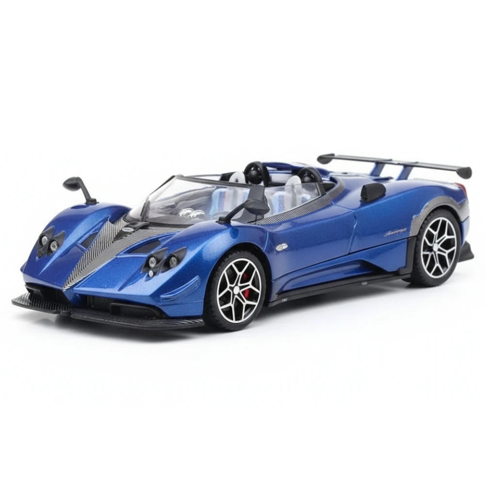 [TOY] 1:32 Pagani 2018 Zonda HP Barchetta blå modellbil Die-Cast