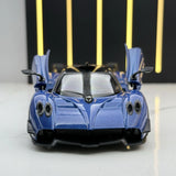 [TOY] 1:32 Pagani 2021 Huayra R blå modellbil Die-Cast