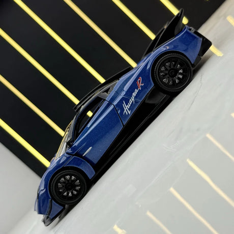 [TOY] 1:32 Pagani 2021 Huayra R blå modellbil Die-Cast