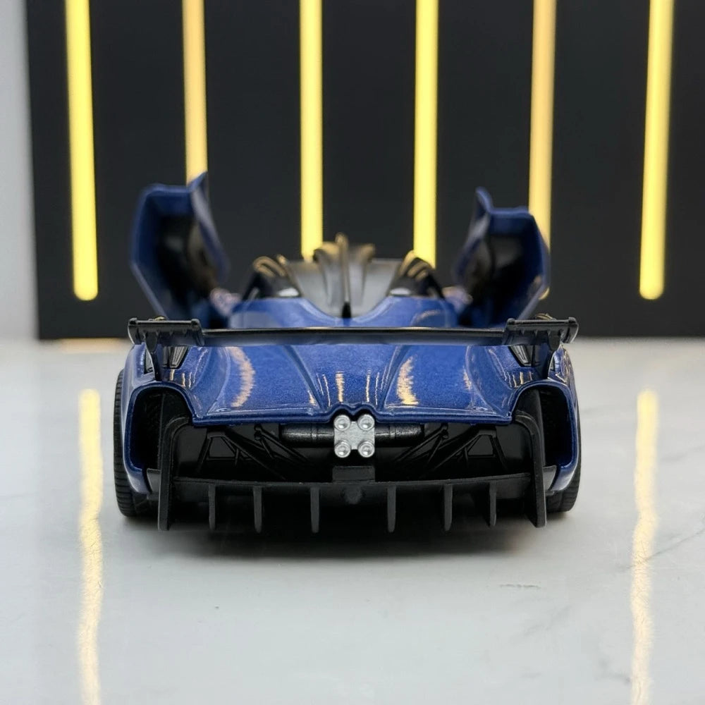 [TOY] 1:32 Pagani 2021 Huayra R blå modellbil Die-Cast