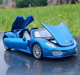 [TOY] 1:32 Porsche 2010 918 Spyder blauw modelauto Die-Cast
