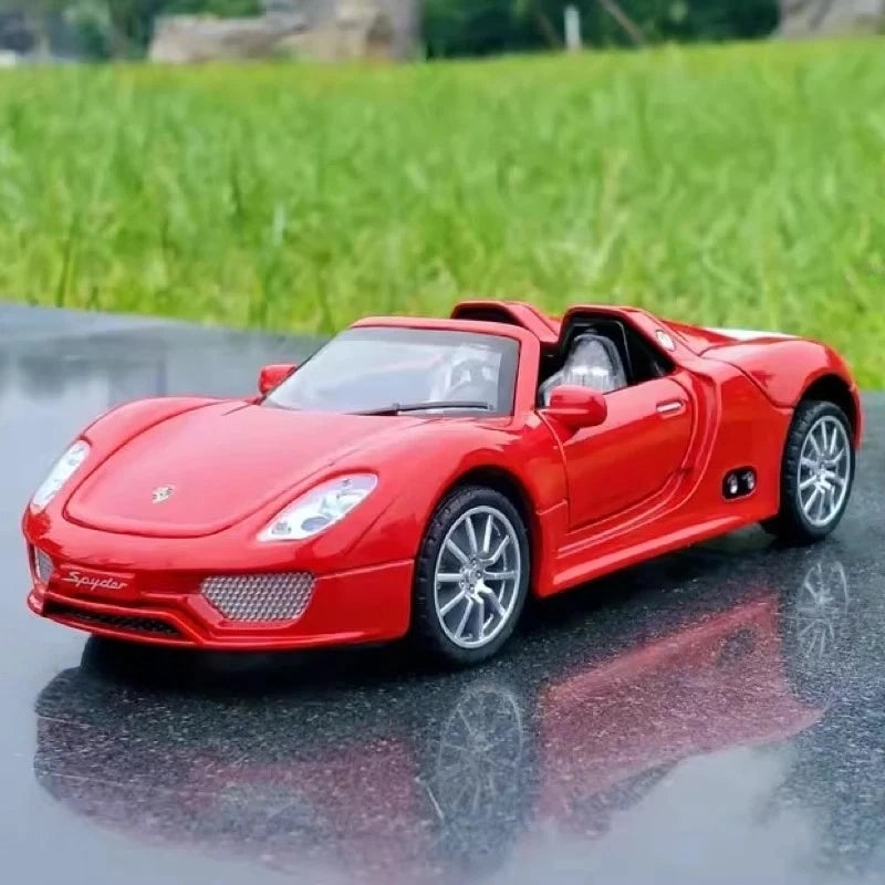 [TOY] 1:32 Porsche 2010 918 Spyder Red Model Car Die-Cast