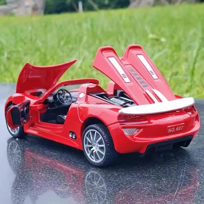 [TOY] 1:32 Porsche 2010 918 Spyder Red Model Car Die-Cast