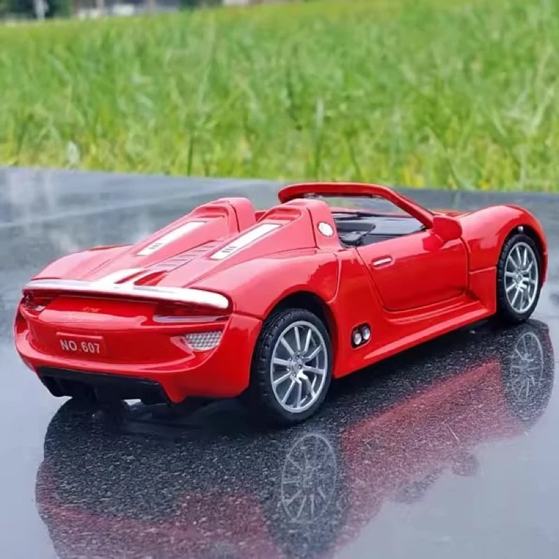 [TOY] 1:32 Porsche 2010 918 Spyder Red Model Car Die-Cast