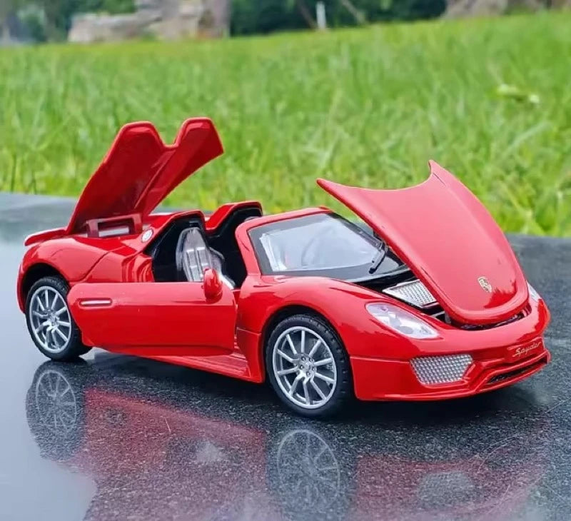 [TOY] 1:32 Porsche 2010 918 Spyder Red Model Car Die-Cast