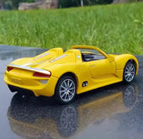 [TOY] 1:32 Porsche 2010 918 Spyder Yellow Model Car Die-Cast