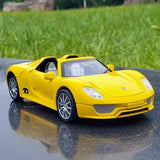 [TOY] 1:32 Porsche 2010 918 Spyder Yellow Model Car Die-Cast