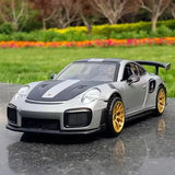 [TOY] 1:32 Porsche 2018 911 GT2 RS Silver Model Car Die-Cast