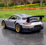 [TOY] 1:32 Porsche 2018 911 GT2 RS Silver Model Car Die-Cast