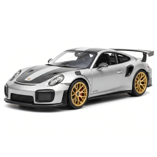 [TOY] 1:32 Porsche 2018 911 GT2 RS Silver Model Car Die-Cast