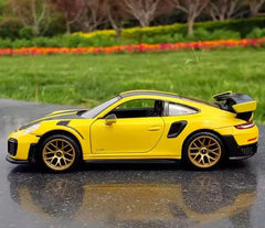 [TOY] 1:32 Porsche 2018 911 GT2 RS Yellow Model Car Die-Cast