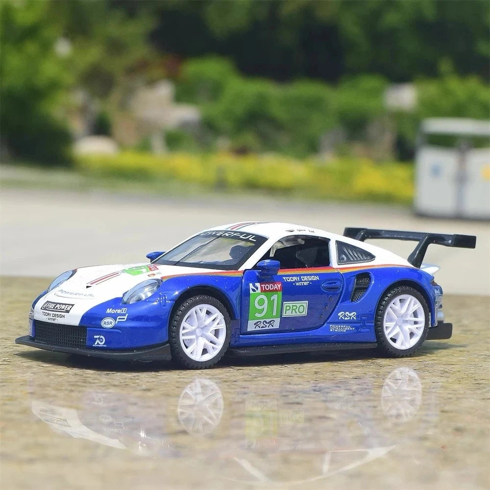 [TOY] 1:32 Porsche 2018 911 RSR #91 Model Car Die-Cast