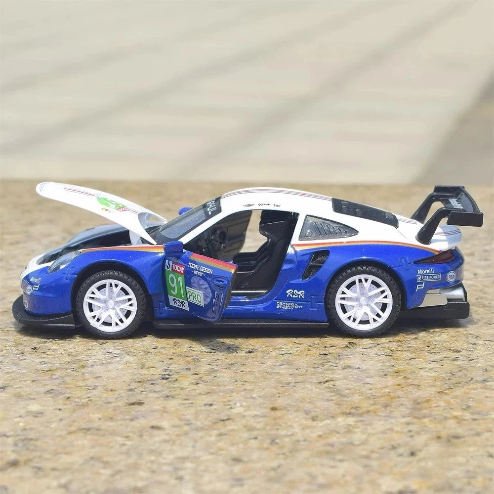 [TOY] 1:32 Porsche 2018 911 RSR #91 Model Car Die-Cast