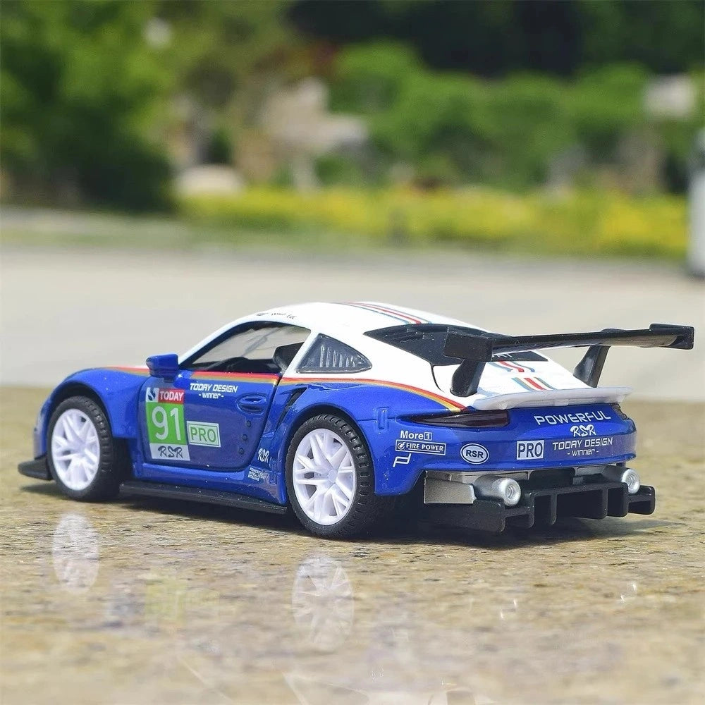 [TOY] 1:32 Porsche 2018 911 RSR #91 Model Car Die-Cast