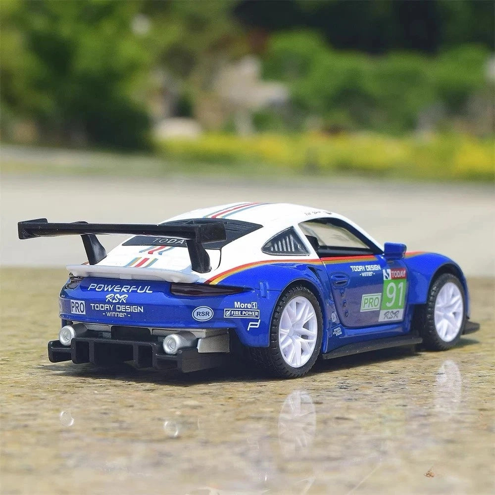 [TOY] 1:32 Porsche 2018 911 RSR #91 Model Car Die-Cast