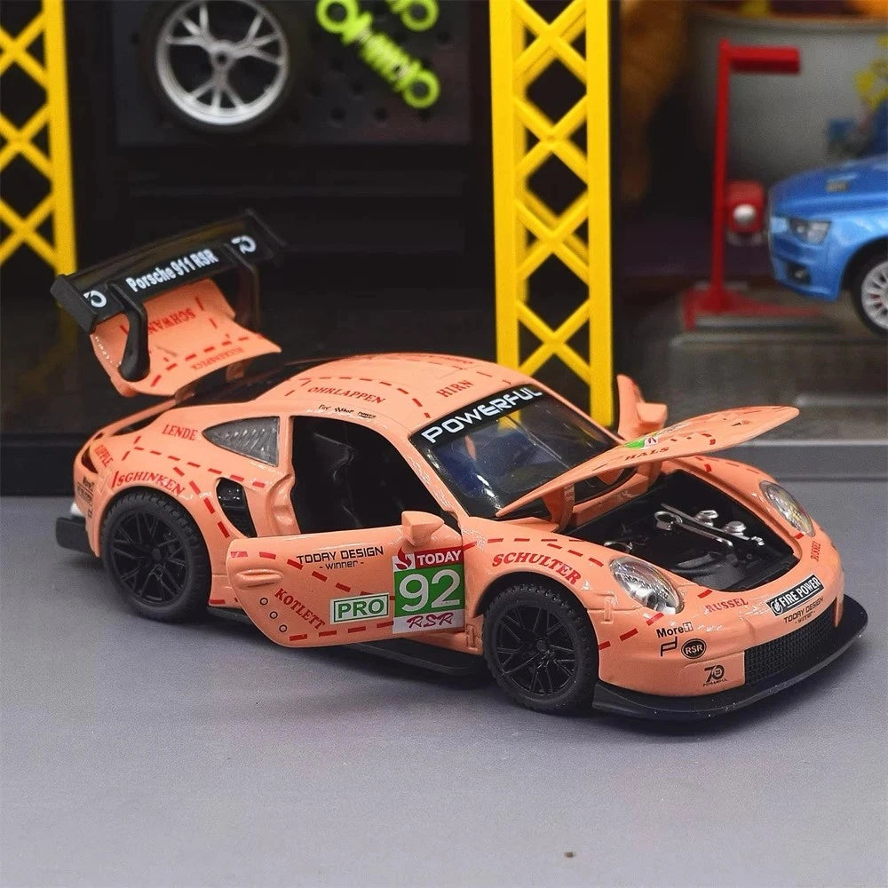 [TOY] 1:32 Porsche 2018 911 RSR #92 Model Car Die-Cast