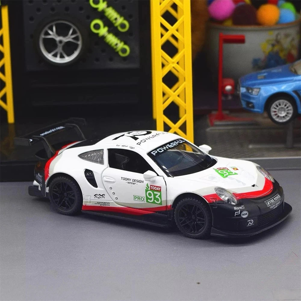 [TOY] 1:32 Porsche 2018 911 RSR #93 Model Car Die-Cast