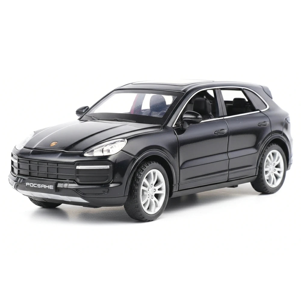 [TOY] 1:32 Porsche 2018 Cayenne Turbo Black Model Car Die-Cast