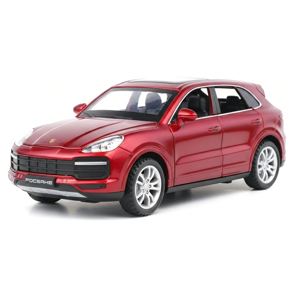 [TOY] 1:32 Porsche 2018 Cayenne Turbo rosso modellino di auto Die-Cast