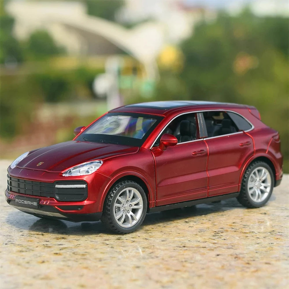 [TOY] 1:32 Porsche 2018 Cayenne Turbo rosso modellino di auto Die-Cast