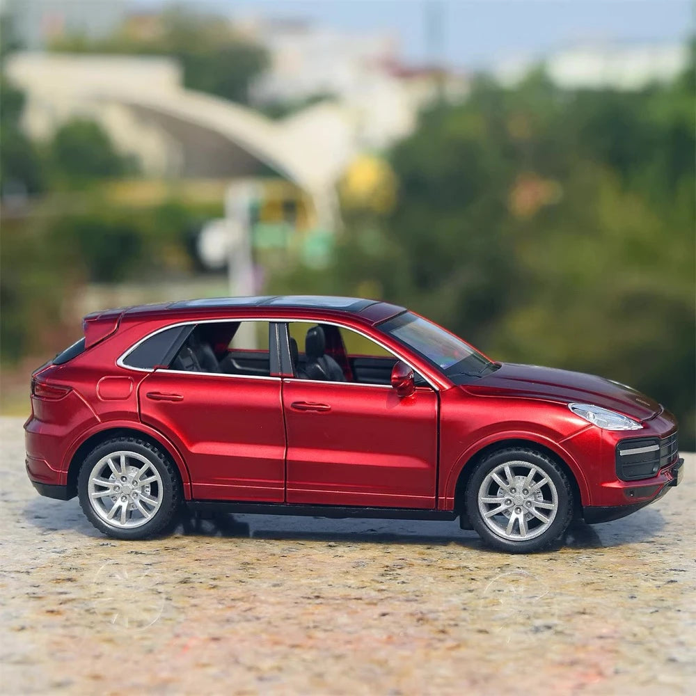 [TOY] 1:32 Porsche 2018 Cayenne Turbo rosso modellino di auto Die-Cast
