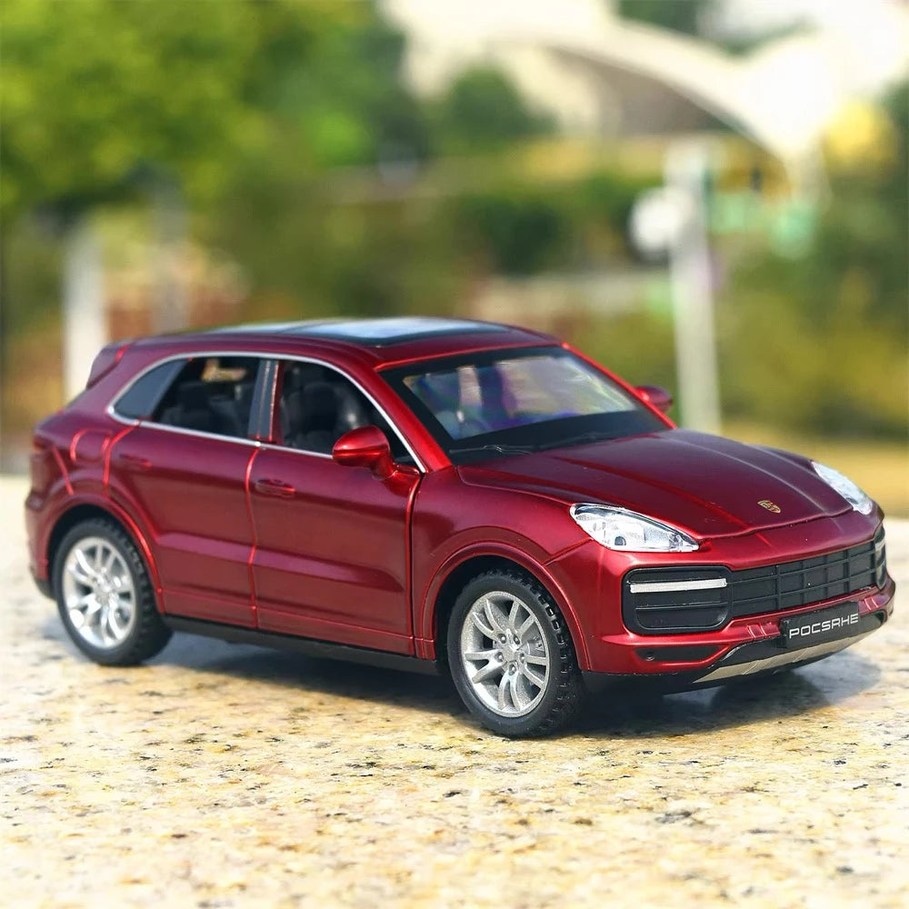 [TOY] 1:32 Porsche 2018 Cayenne Turbo rosso modellino di auto Die-Cast