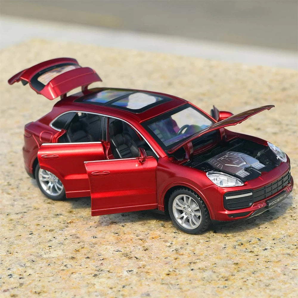 [TOY] 1:32 Porsche 2018 Cayenne Turbo Red Model Car Die-Cast
