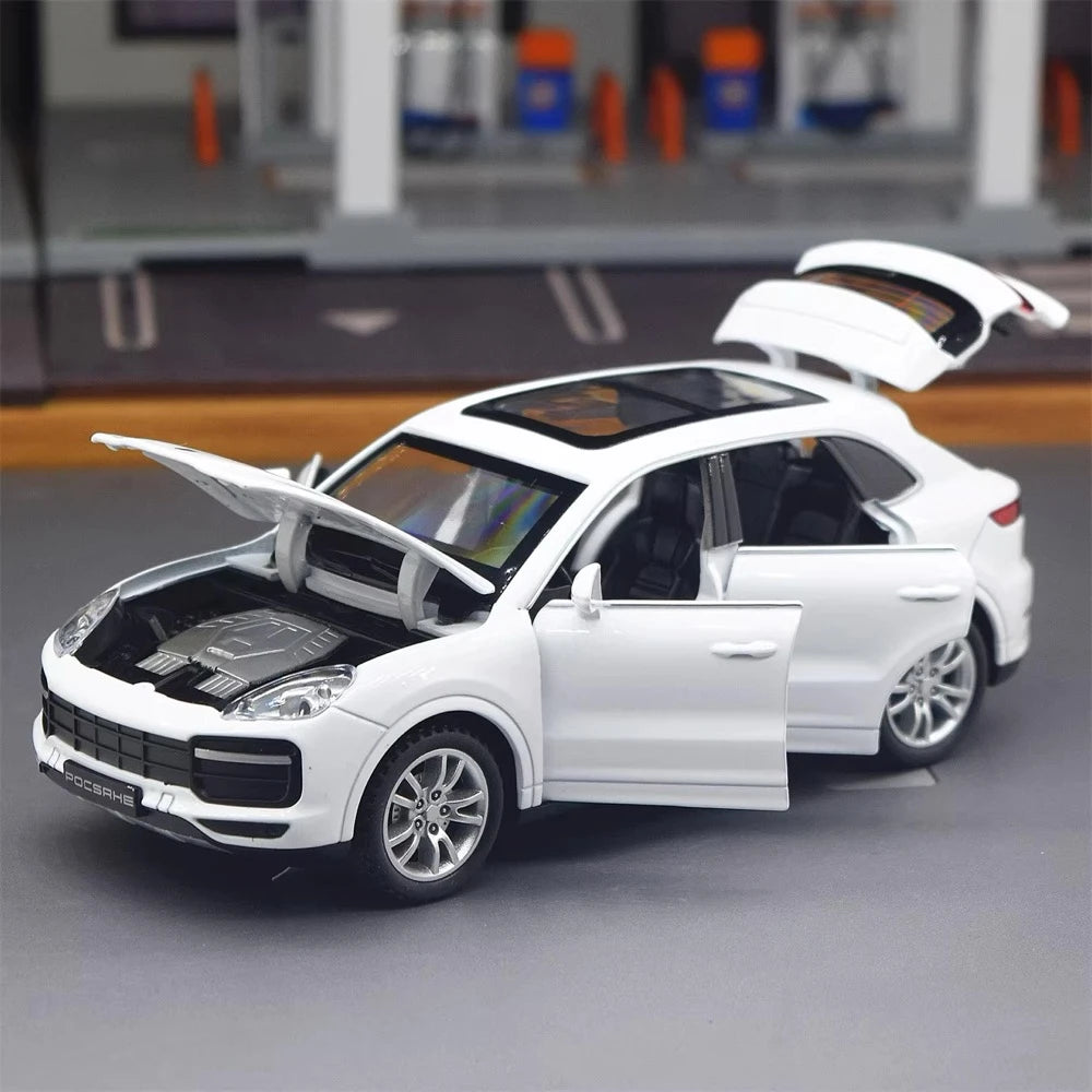 [TOY] 1:32 Porsche 2018 Cayenne Turbo wit modelauto Die-Cast