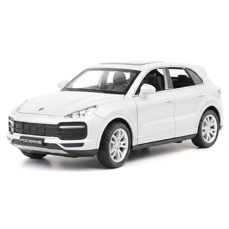 [TOY] 1:32 Porsche 2018 Cayenne Turbo vit modellbil Die-Cast