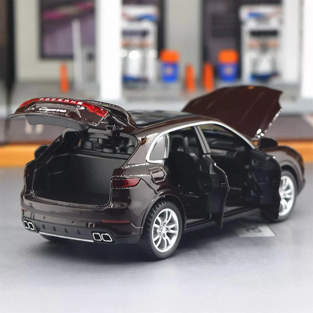 [TOY] 1:32 Porsche 2018 Cayenne Turbo Wine Model Car Die-Cast