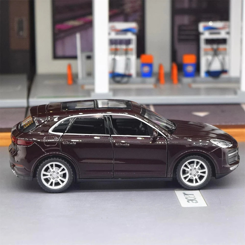 [TOY] 1:32 Porsche 2018 Cayenne Turbo Wine Model Car Die-Cast
