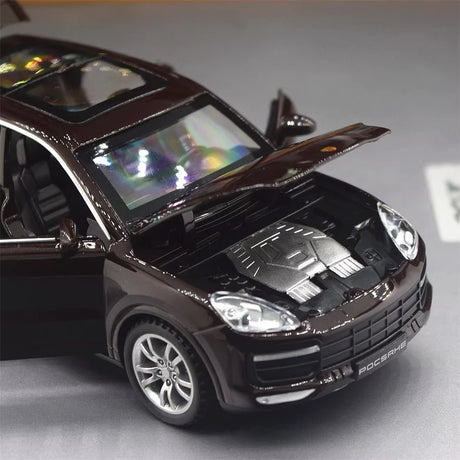 [TOY] 1:32 Porsche 2018 Cayenne Turbo Wine Model Car Die-Cast
