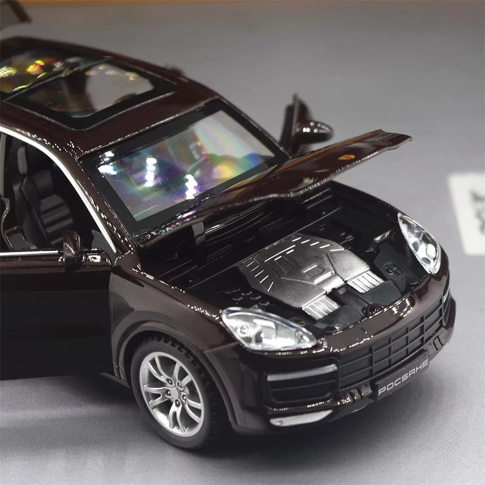 [TOY] 1:32 Porsche 2018 Cayenne Turbo Wine Model Car Die-Cast