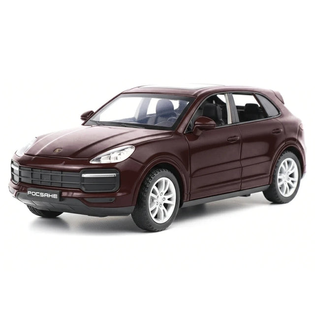 [TOY] 1:32 Porsche 2018 Cayenne Turbo Wine Model Car Die-Cast